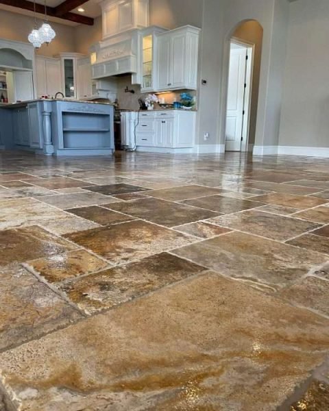 Clean residential tile flooring after professional cleaning in DeBary, FL