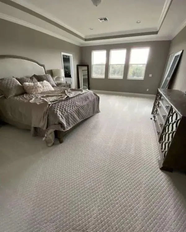 Professionally cleaned bedroom carpet in DeBary, FL