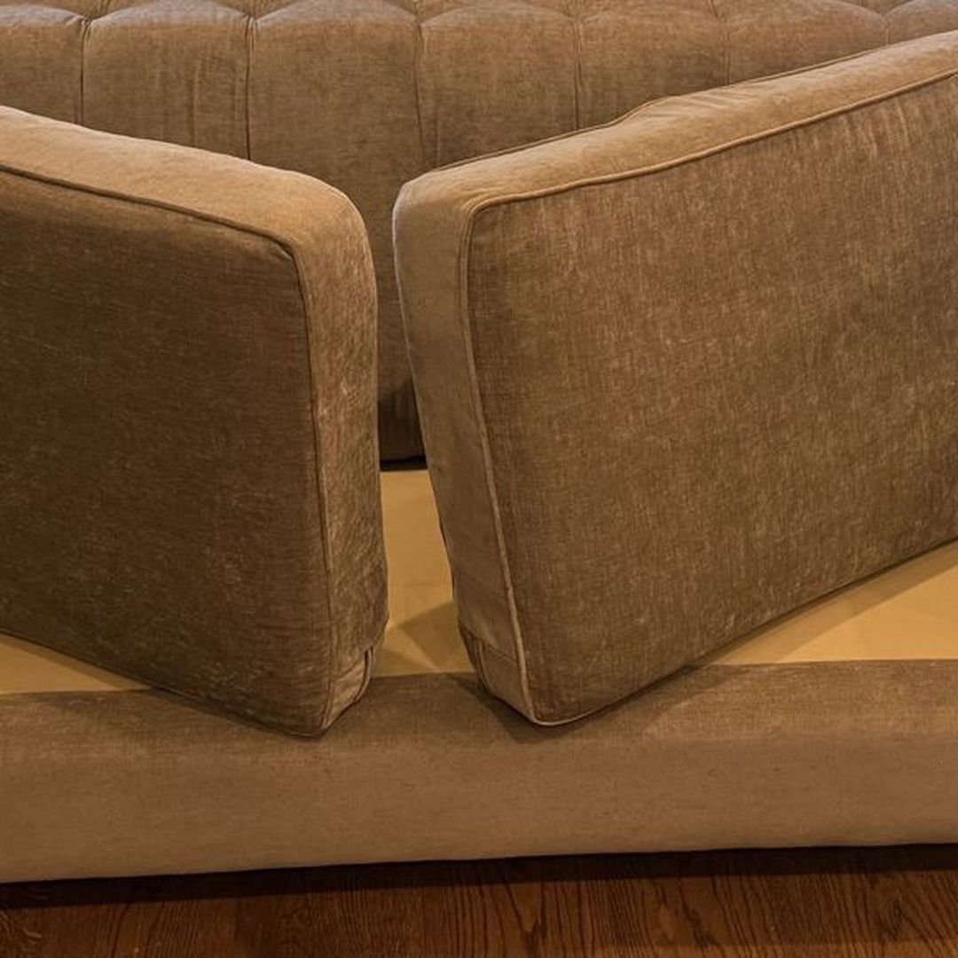 Chesterfield sofa cushions cleaned in Lake Mary, FL
