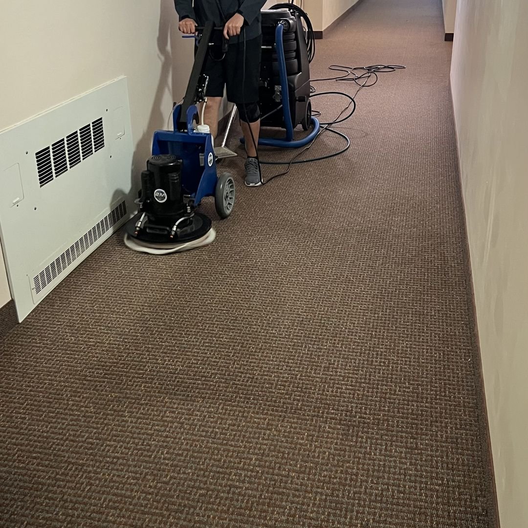 Commercial hallway carpet cleaning in Longwood, FL